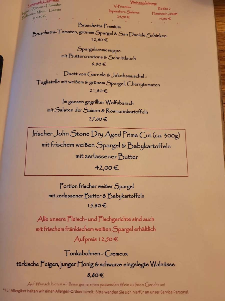 Speisekarte photo 4