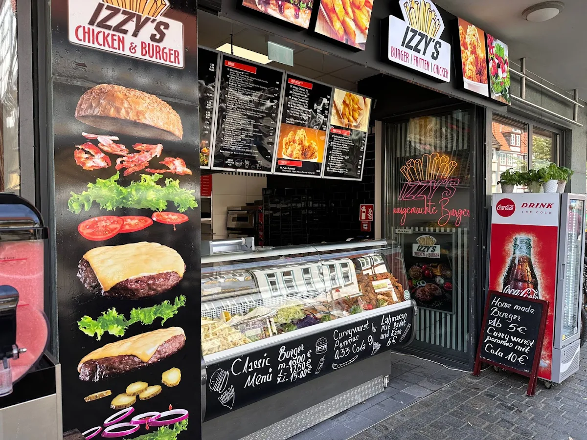 Speisekarte, Izzy's Chicken & Burger
