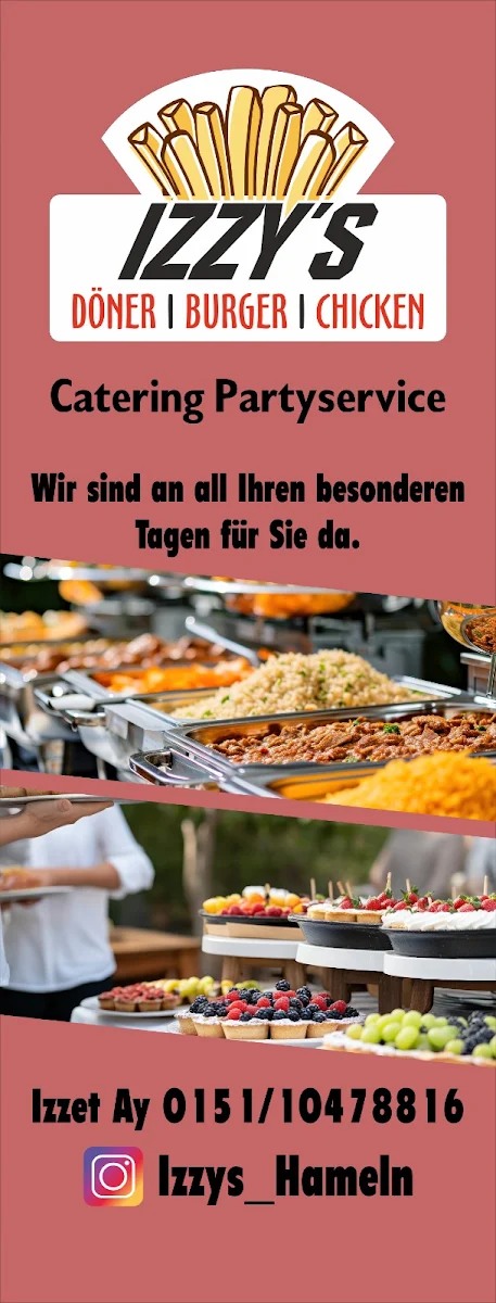 Speisekarte, Izzy's Chicken & Burger
