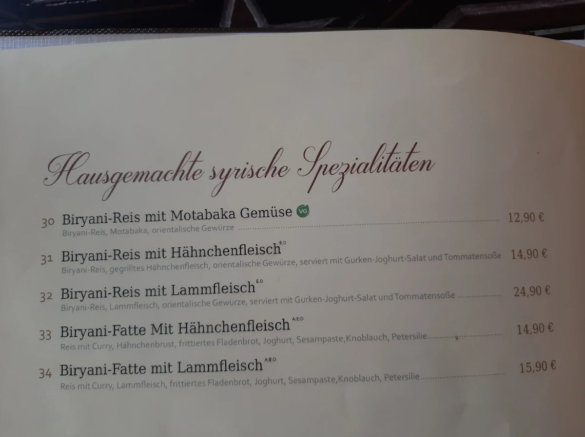 Speisekarte photo 2