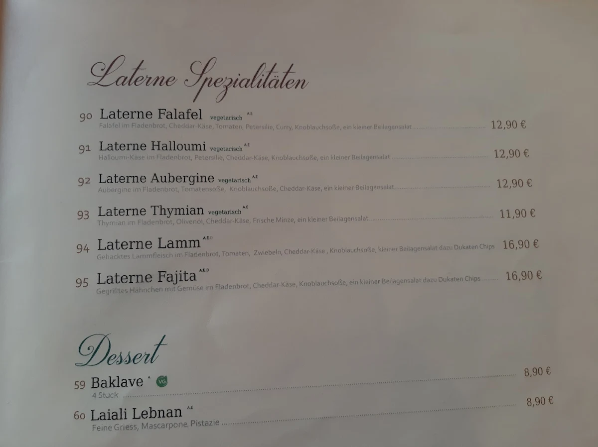 Speisekarte photo 4