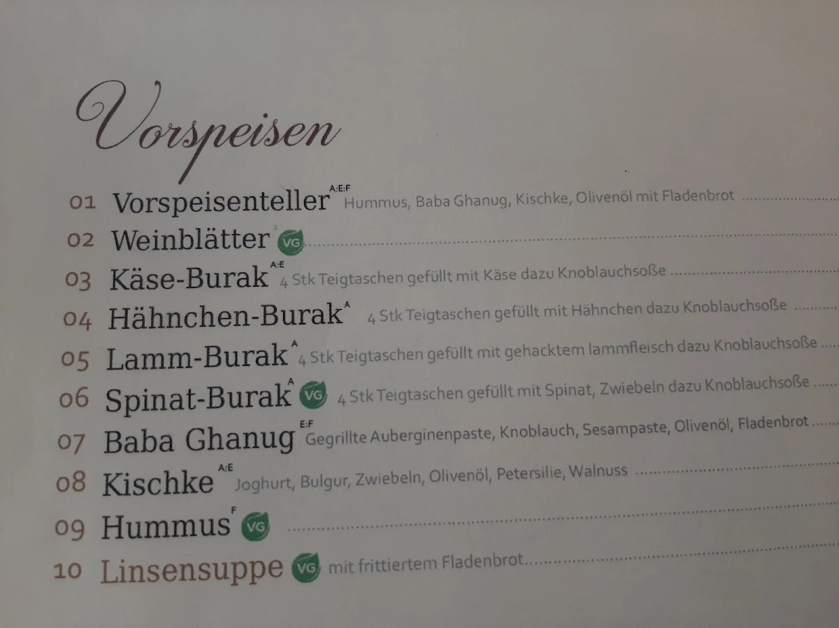 Speisekarte photo 5