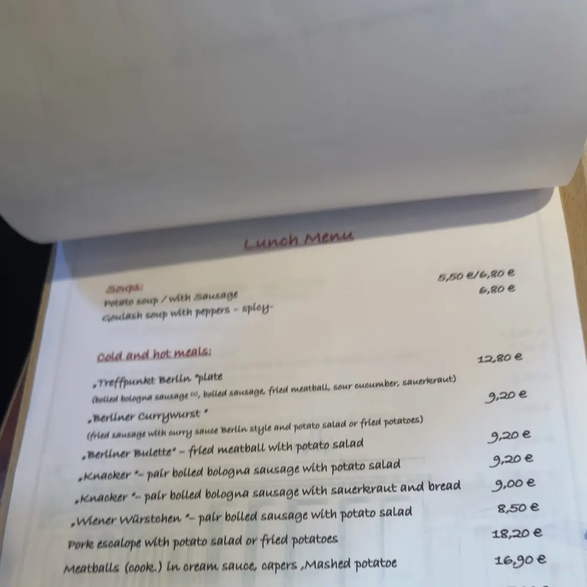 Speisekarte photo 10