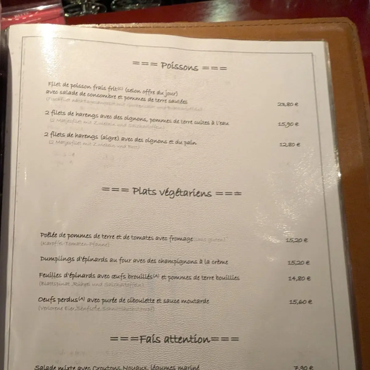 Speisekarte photo 9