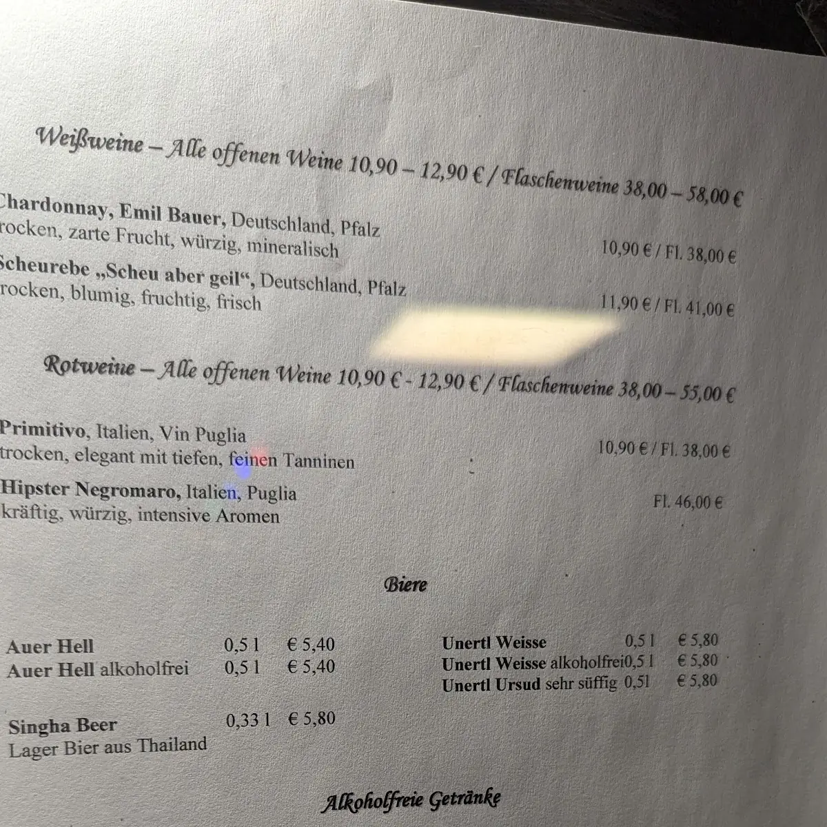 Speisekarte photo 3