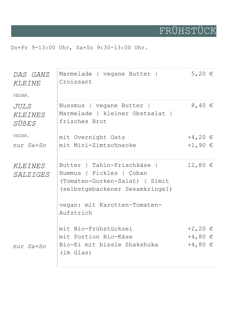 Speisekarte photo 3