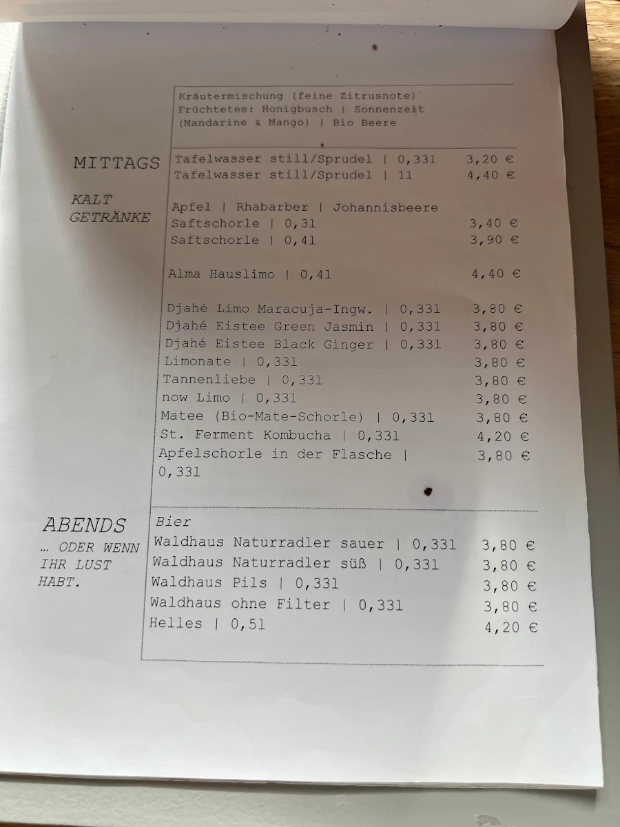 Speisekarte photo 4
