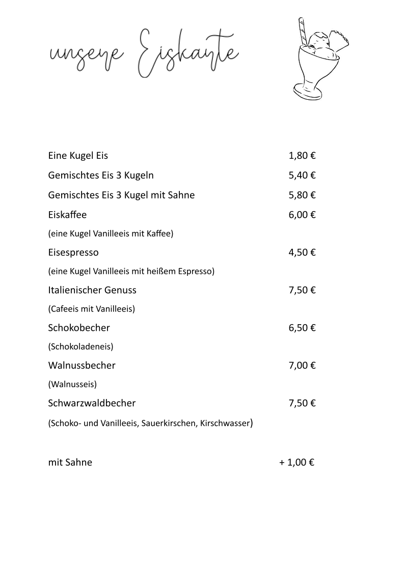Speisekarte photo 2