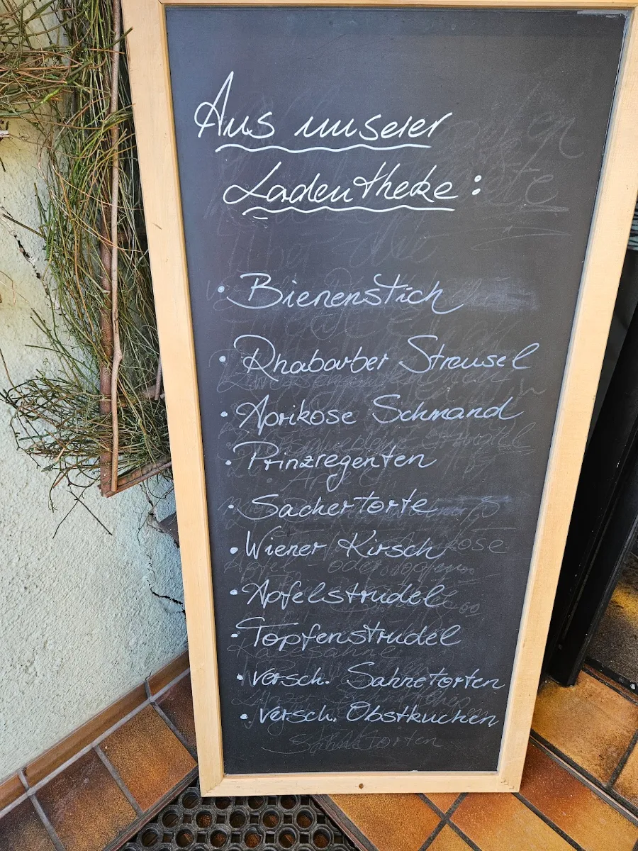 Speisekarte, Café Konditorei Schwarz