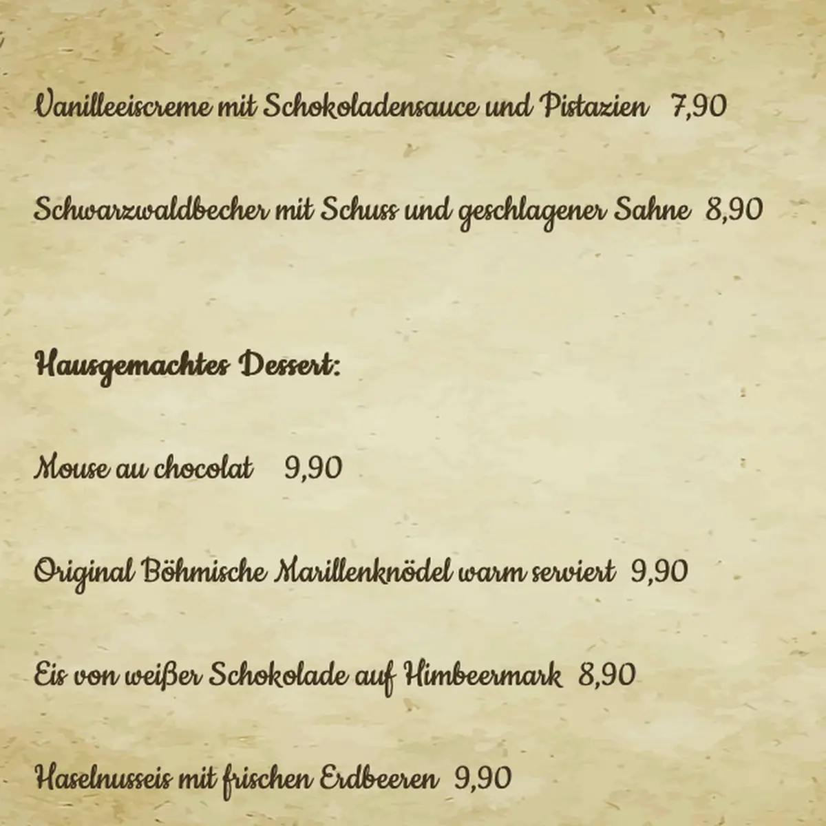 Speisekarte photo 6