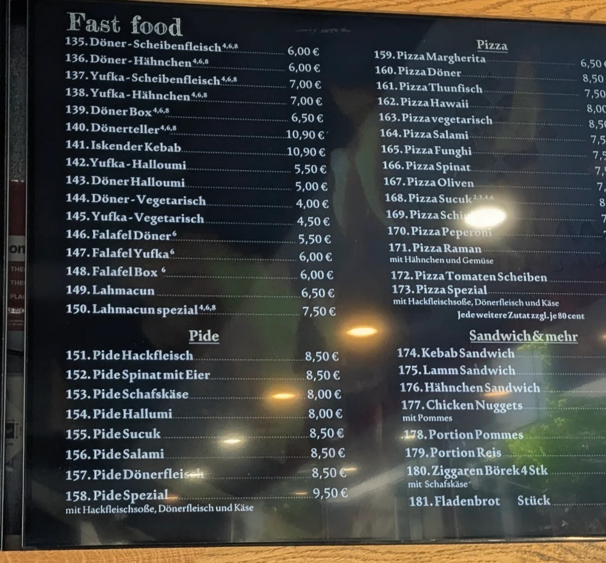 Speisekarte photo 2