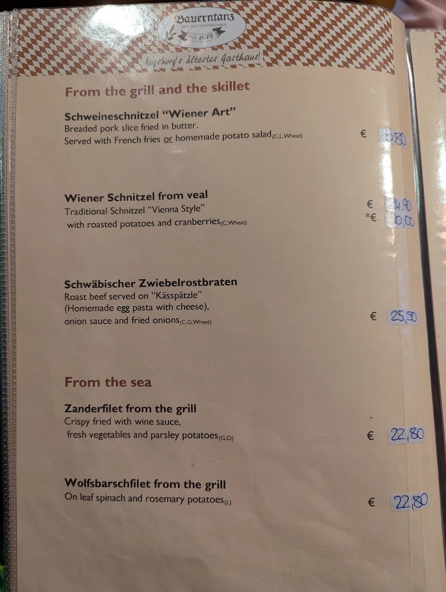 Speisekarte photo 2