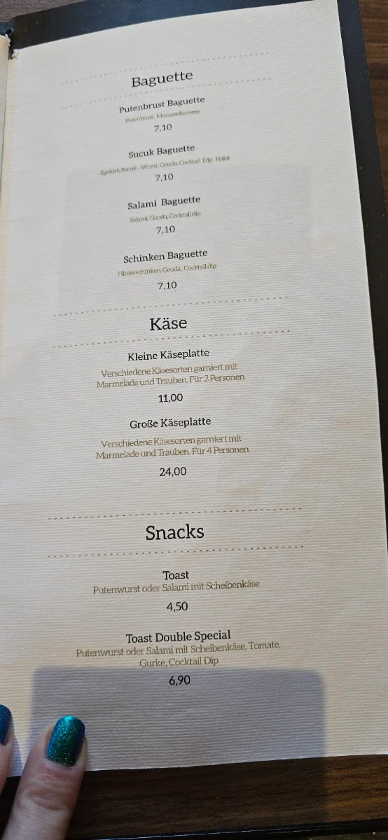 Speisekarte, VO BAR – Café & BAR - Fine People