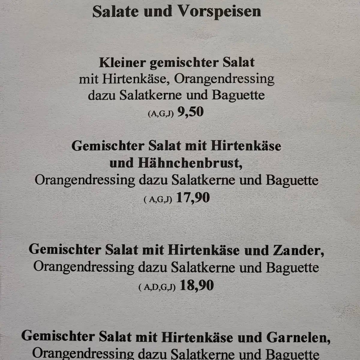 Speisekarte photo 1