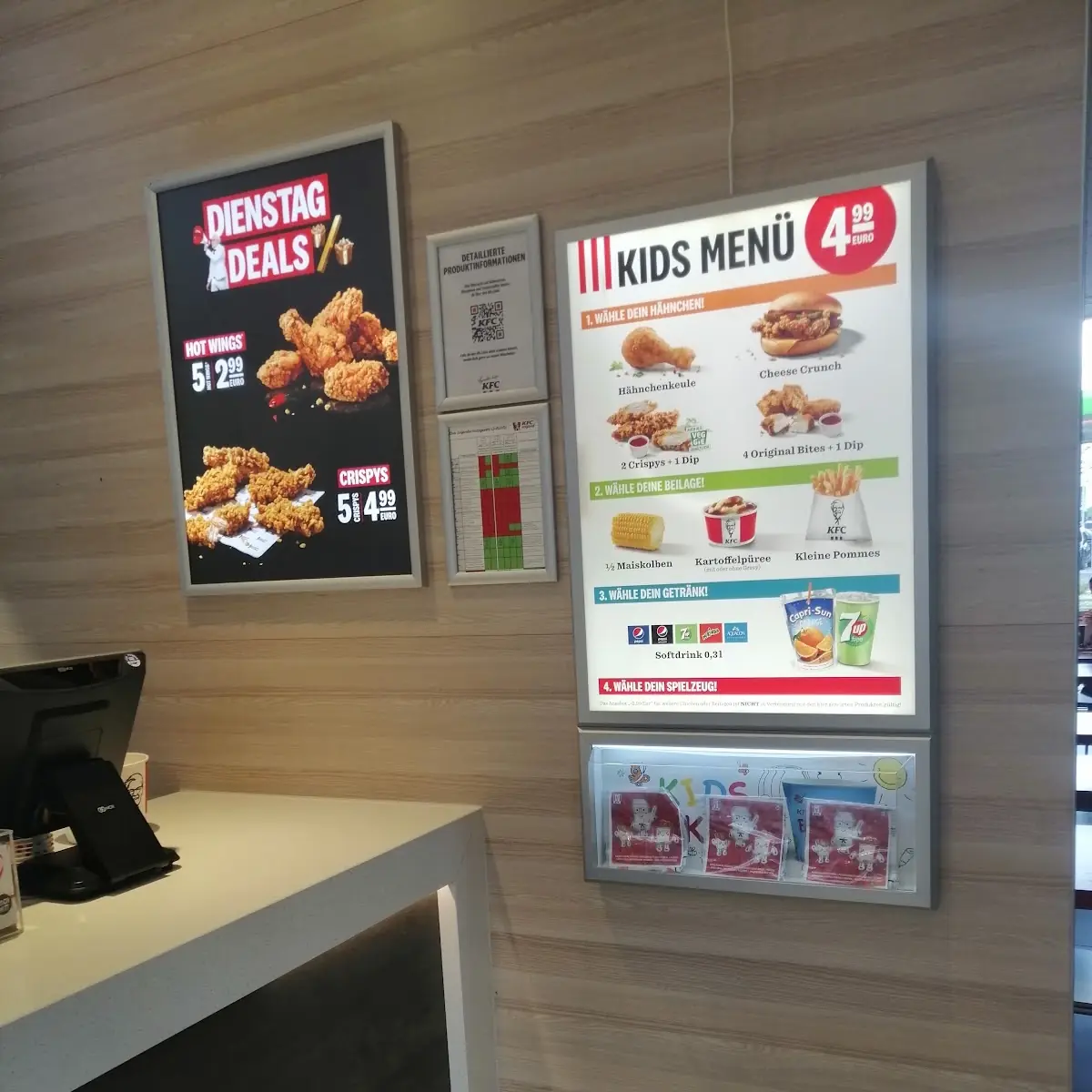 Speisekarte, Kentucky Fried Chicken