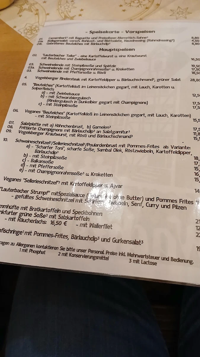 Speisekarte photo 3