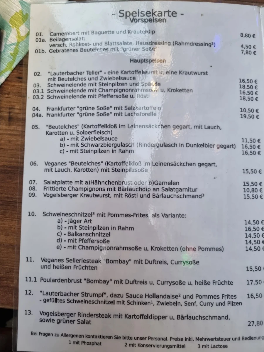 Speisekarte photo 8