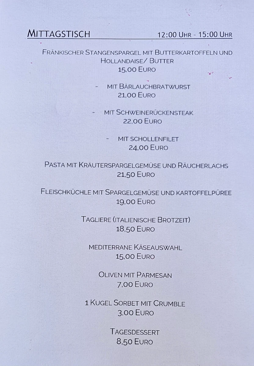 Speisekarte photo 4