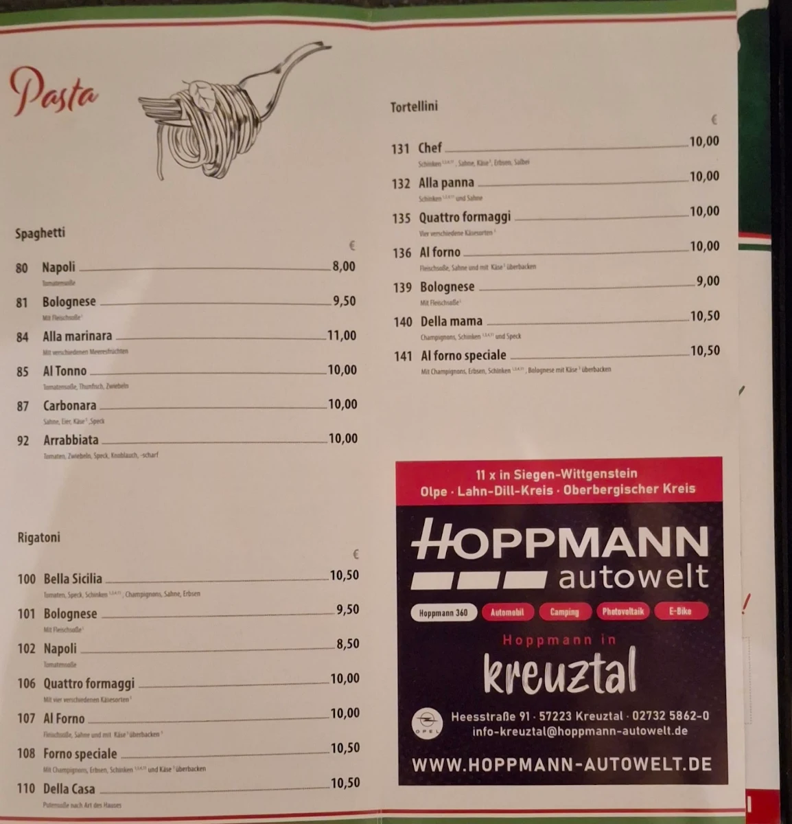 Speisekarte photo 3