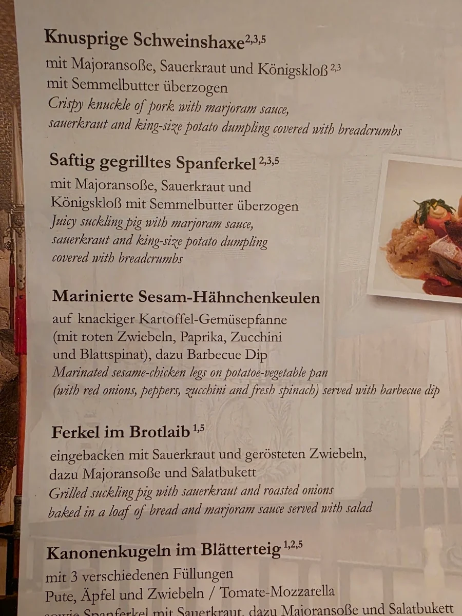 Speisekarte photo 1