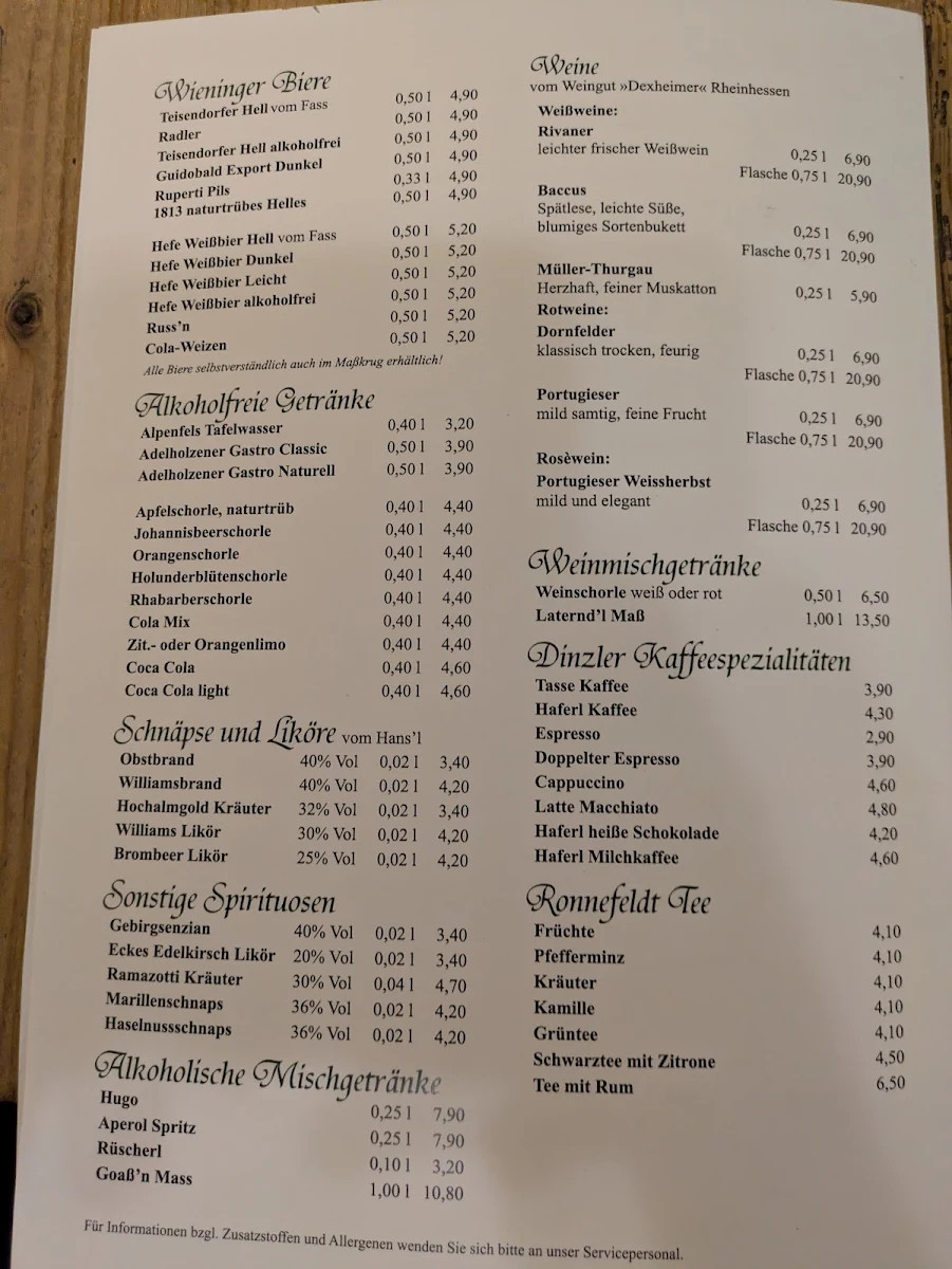 Speisekarte photo 2