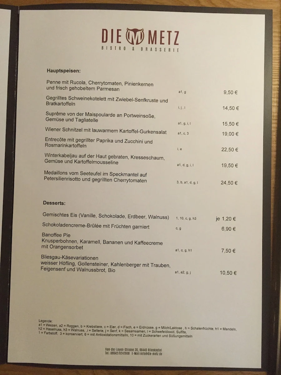 Speisekarte photo 1