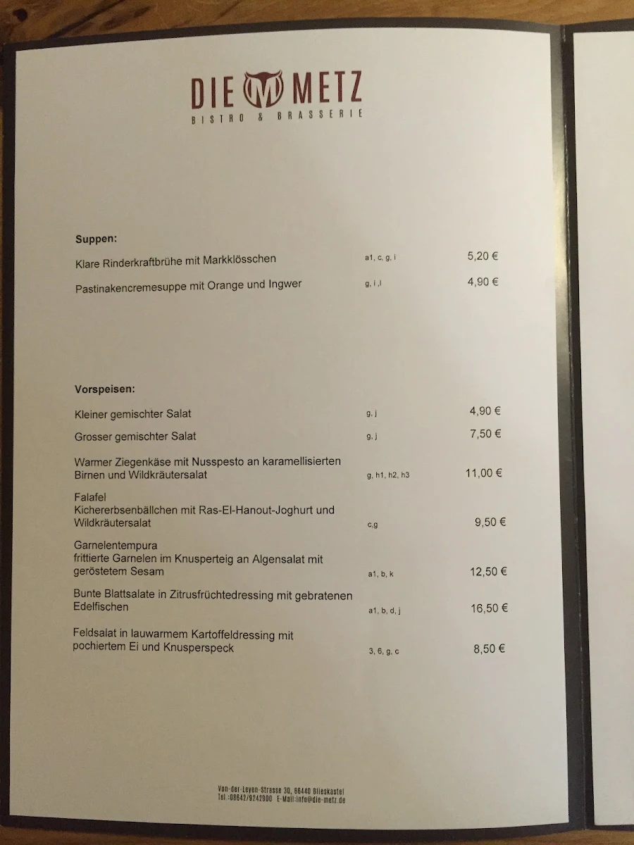 Speisekarte photo 2
