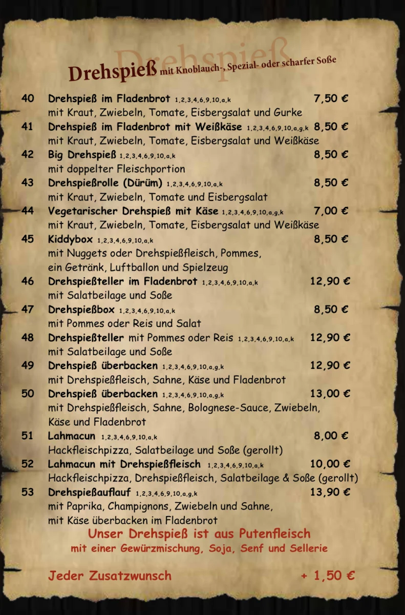 Speisekarte photo 6