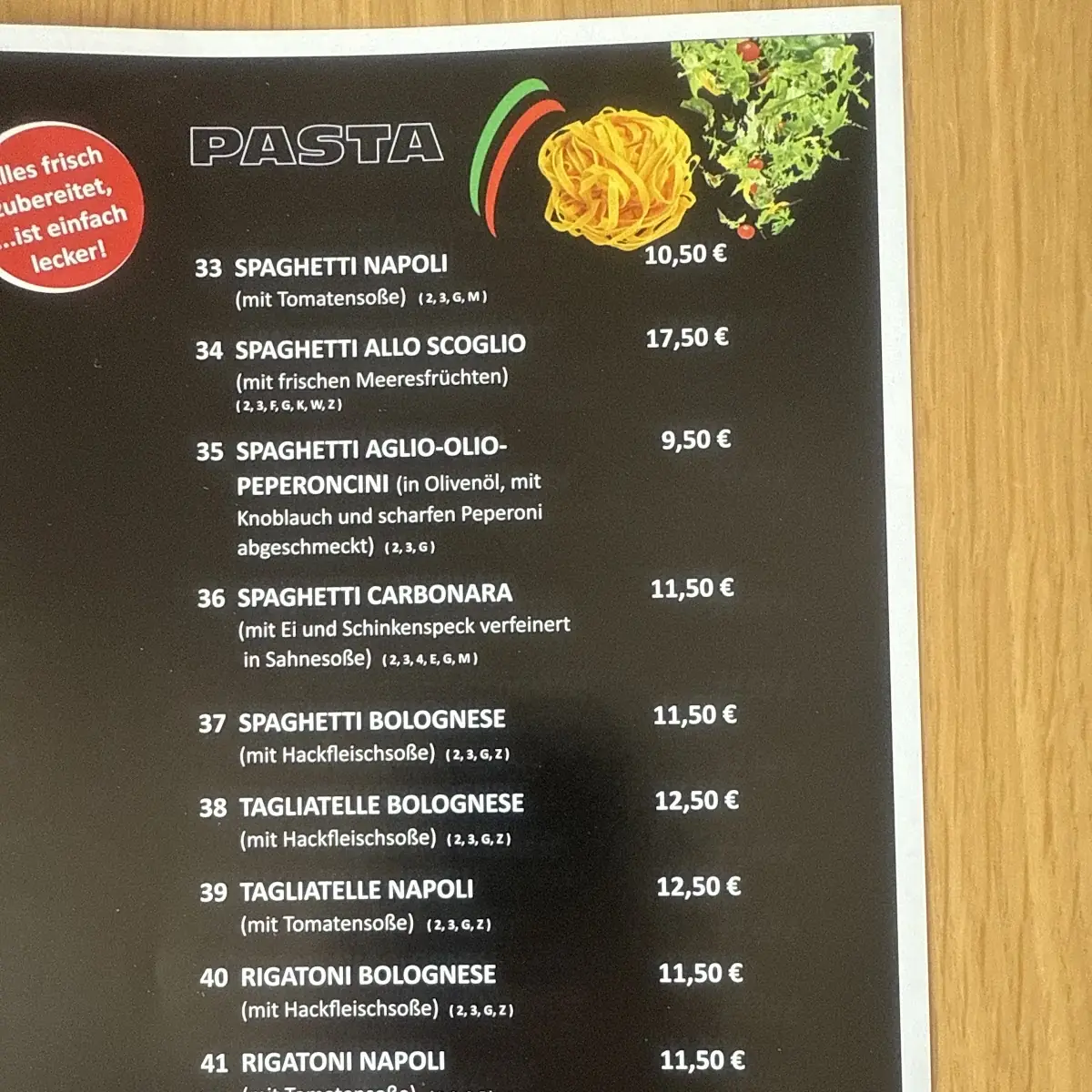 Speisekarte photo 6