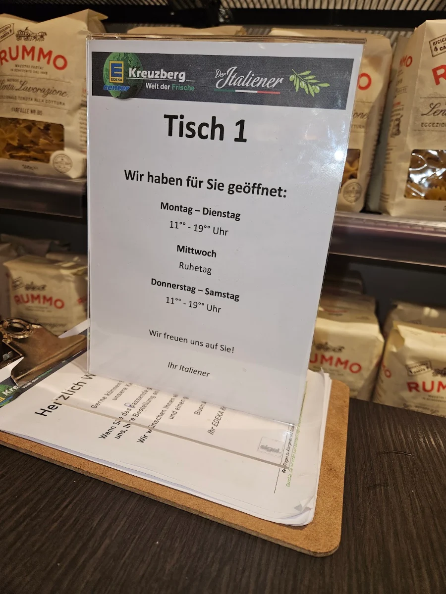 Speisekarte, Bistro ess.bar im EDEKA-Center