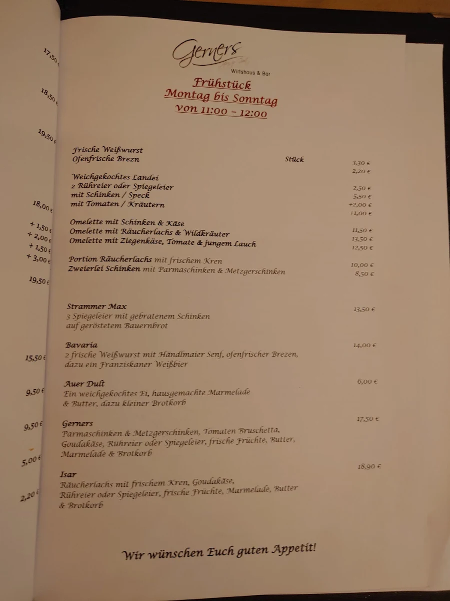 Speisekarte photo 1