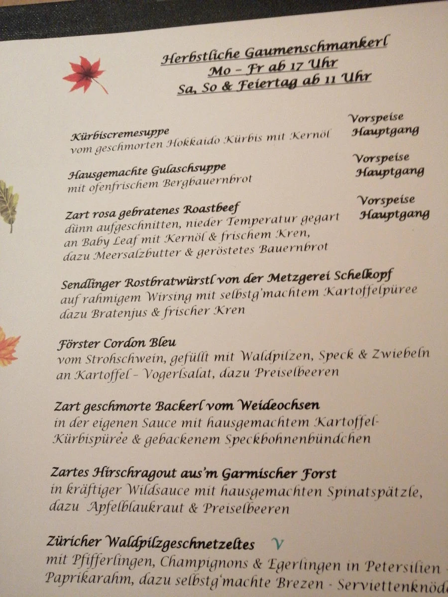 Speisekarte photo 2