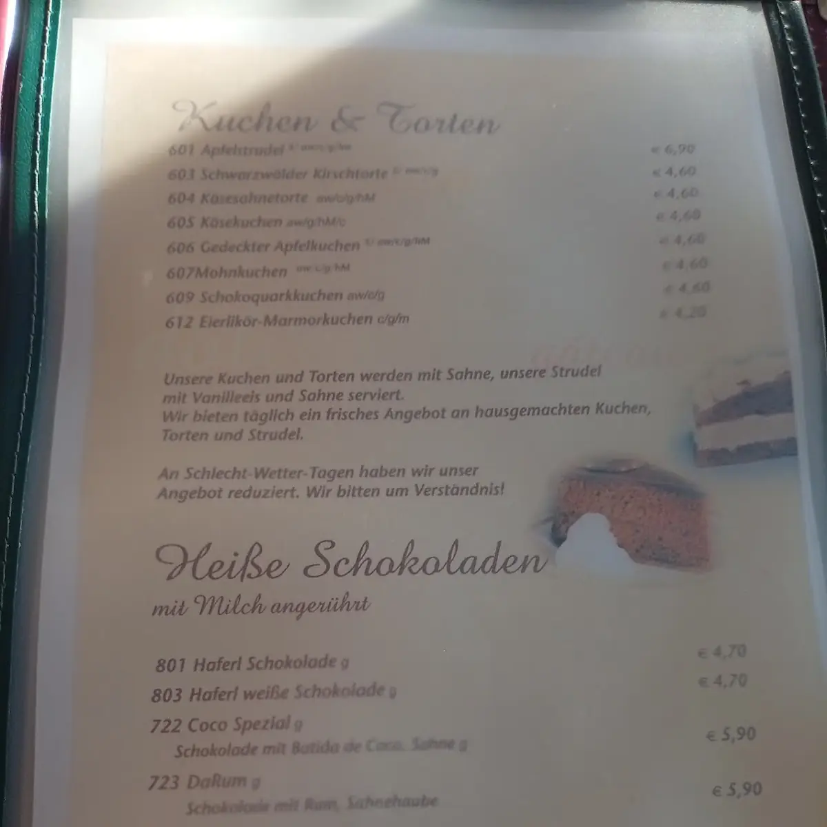 Speisekarte photo 2