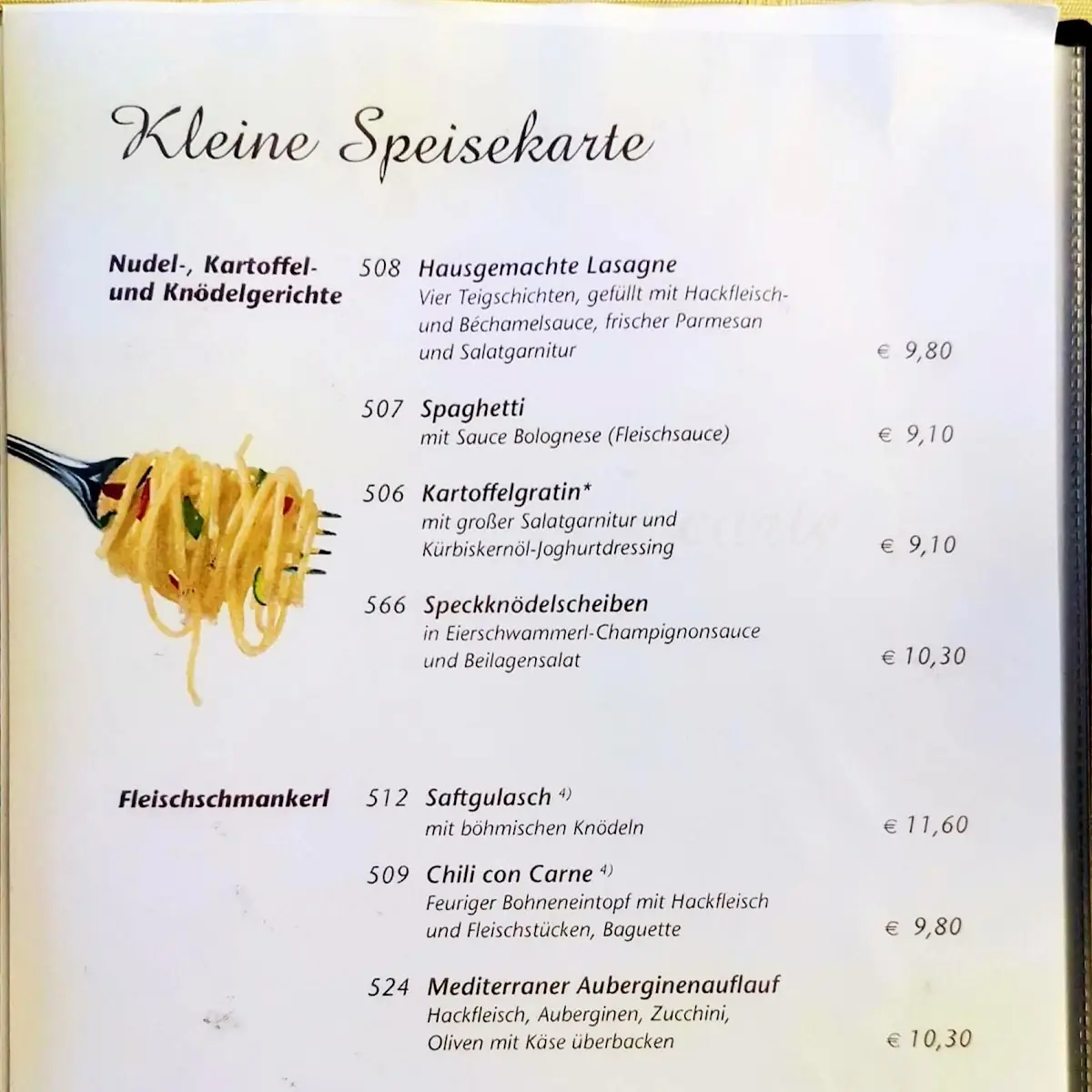 Speisekarte photo 9