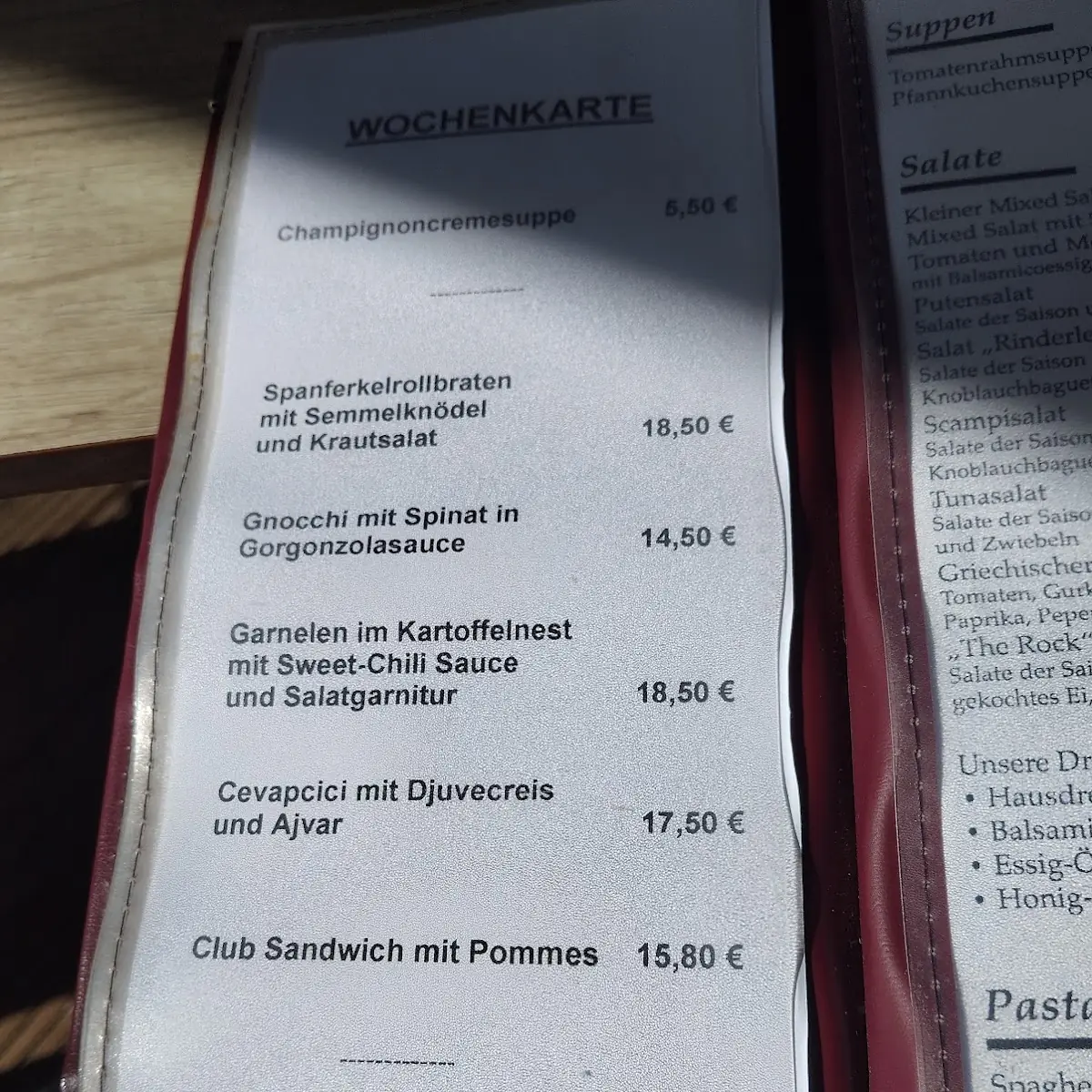 Speisekarte photo 2