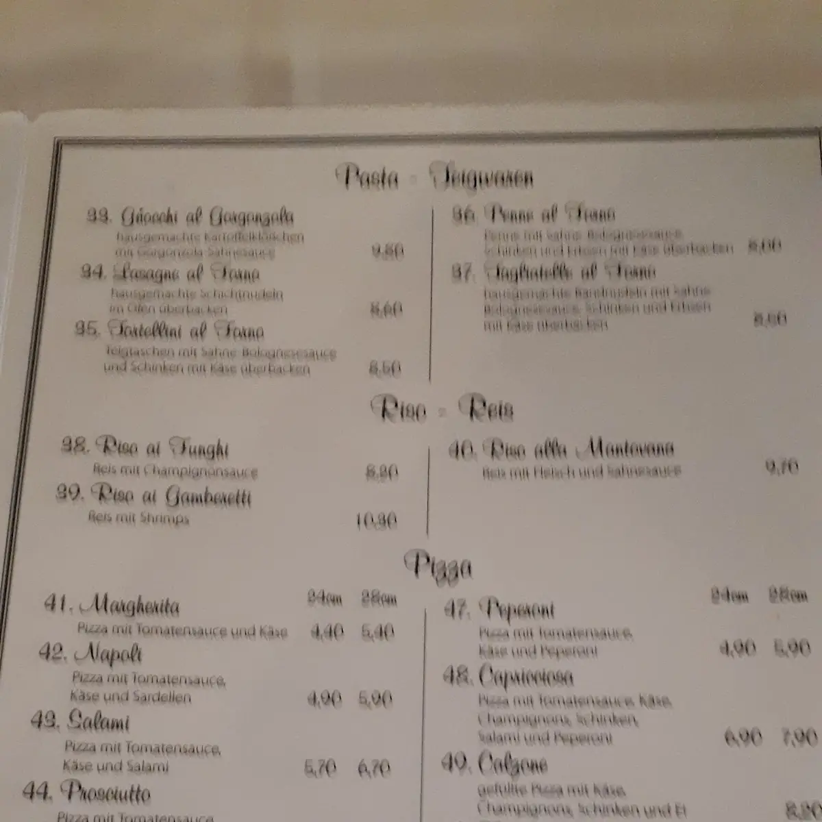Speisekarte photo 4