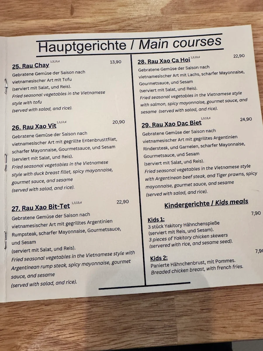 Speisekarte photo 2