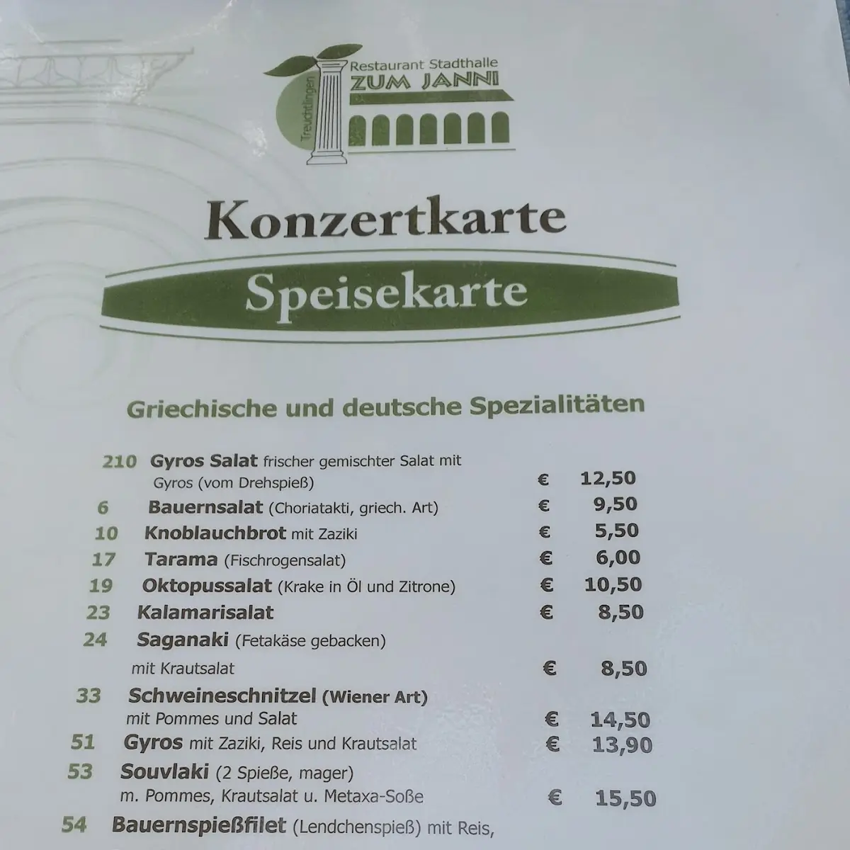 Speisekarte photo 1