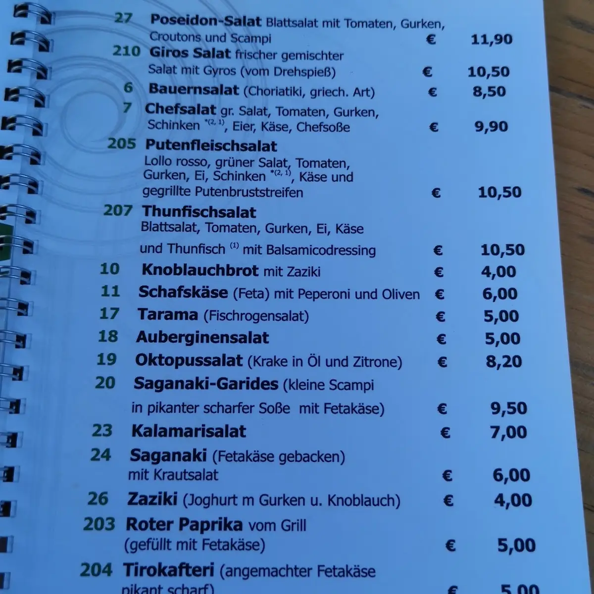 Speisekarte photo 3