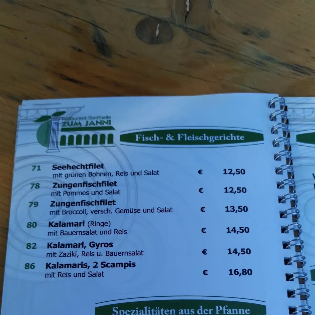 Speisekarte photo 5