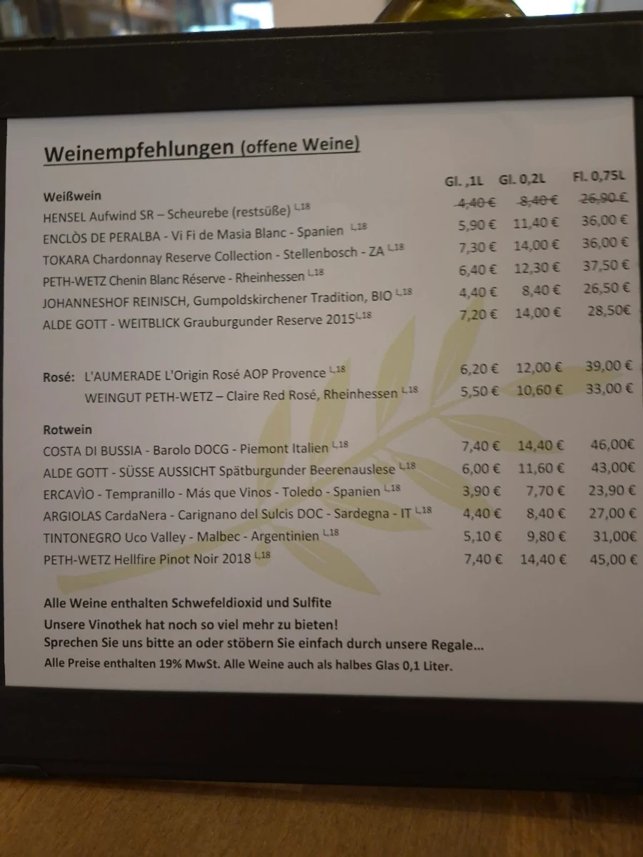 Speisekarte photo 1