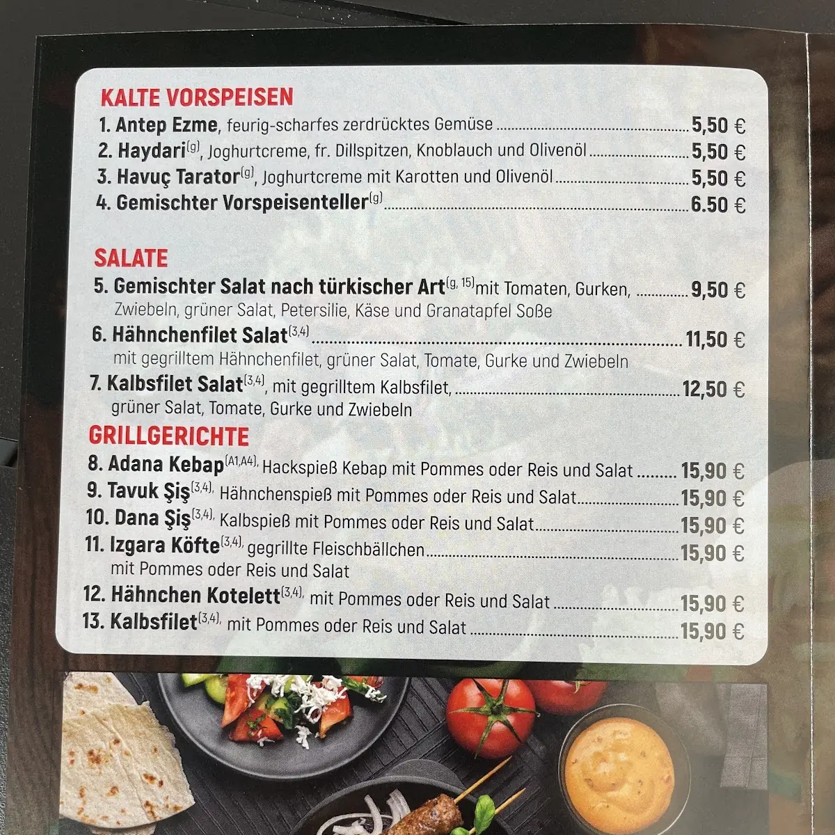 Speisekarte photo 3
