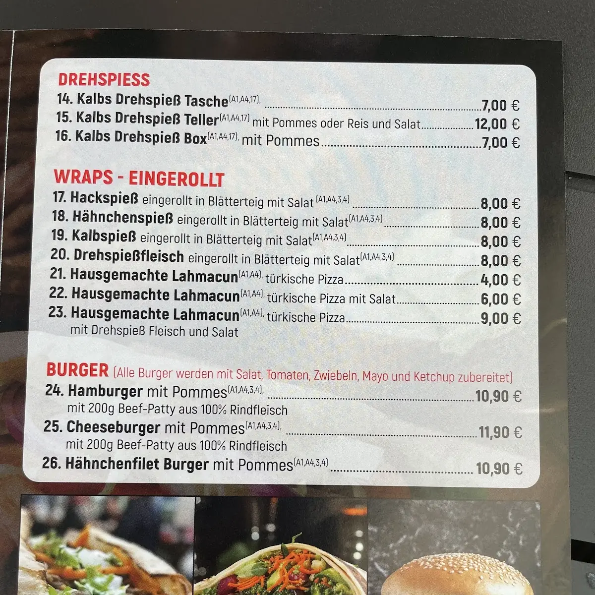 Speisekarte photo 4