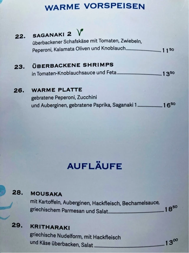 Speisekarte photo 2