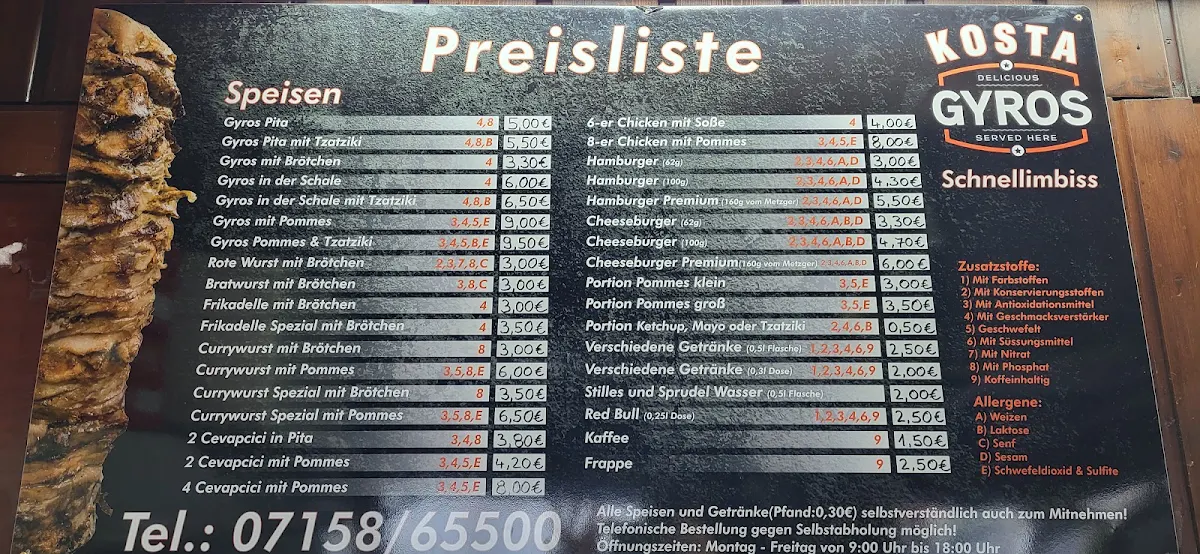 Speisekarte photo 1