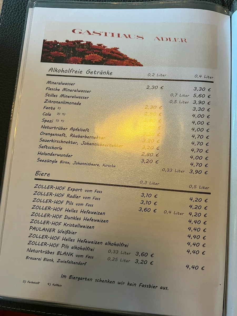 Speisekarte photo 2