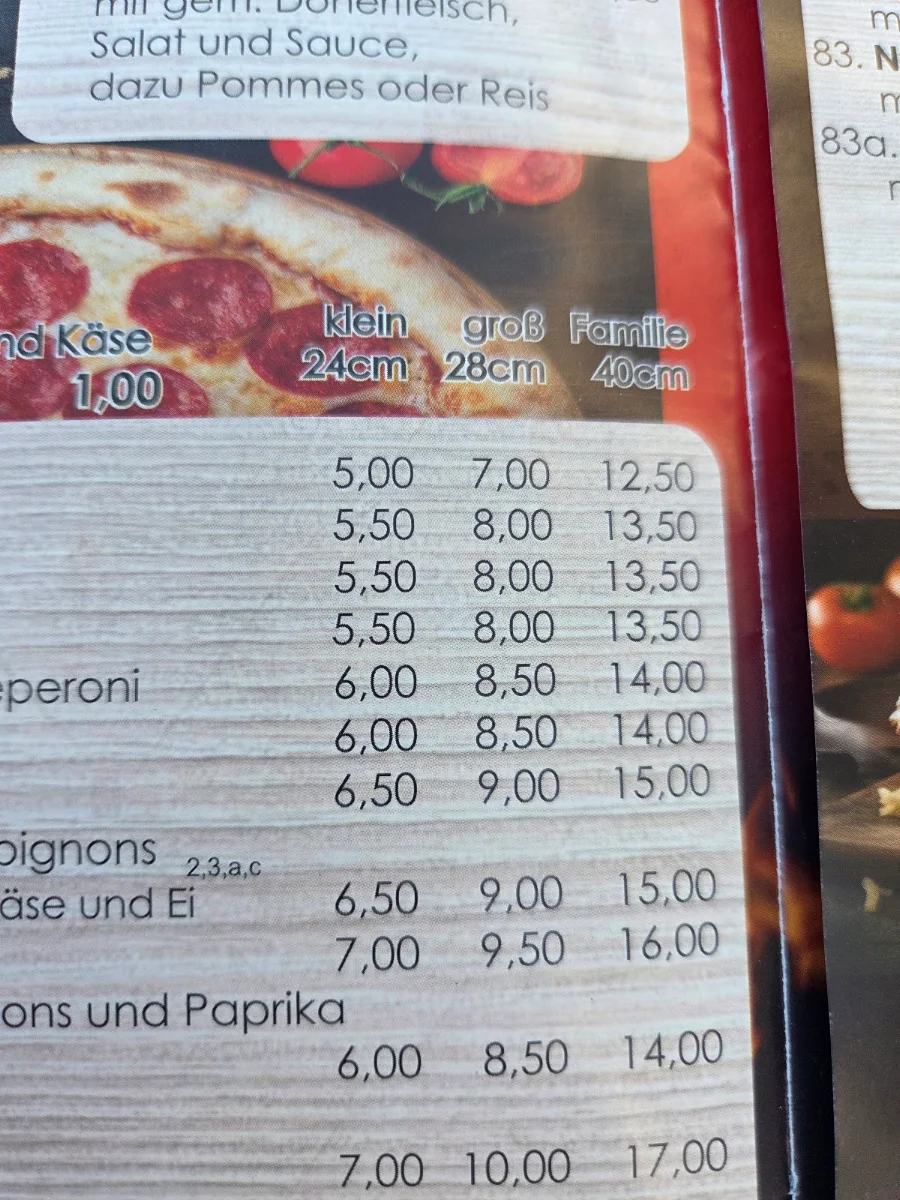Speisekarte photo 1