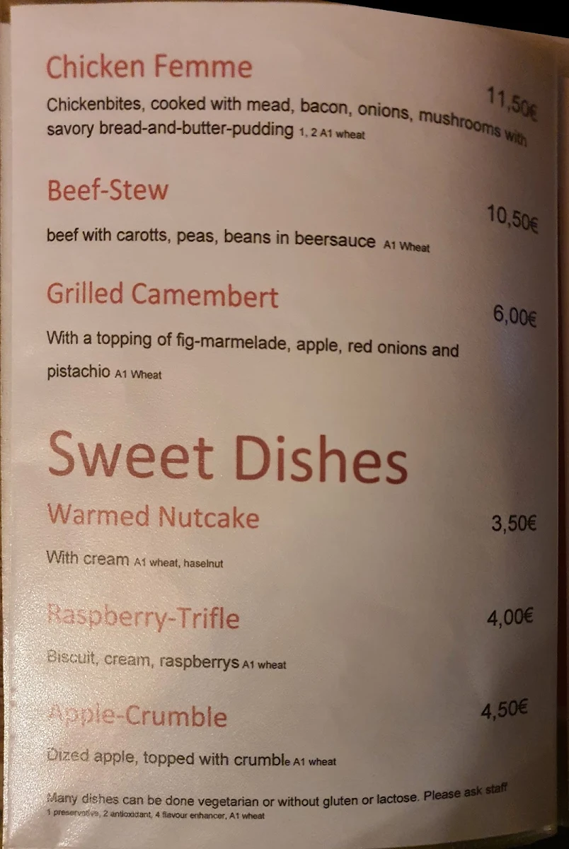 Speisekarte photo 3