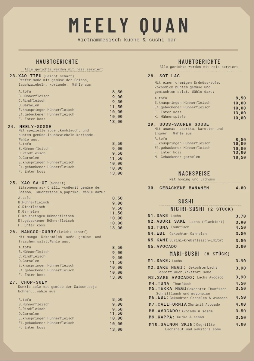 Speisekarte photo 3