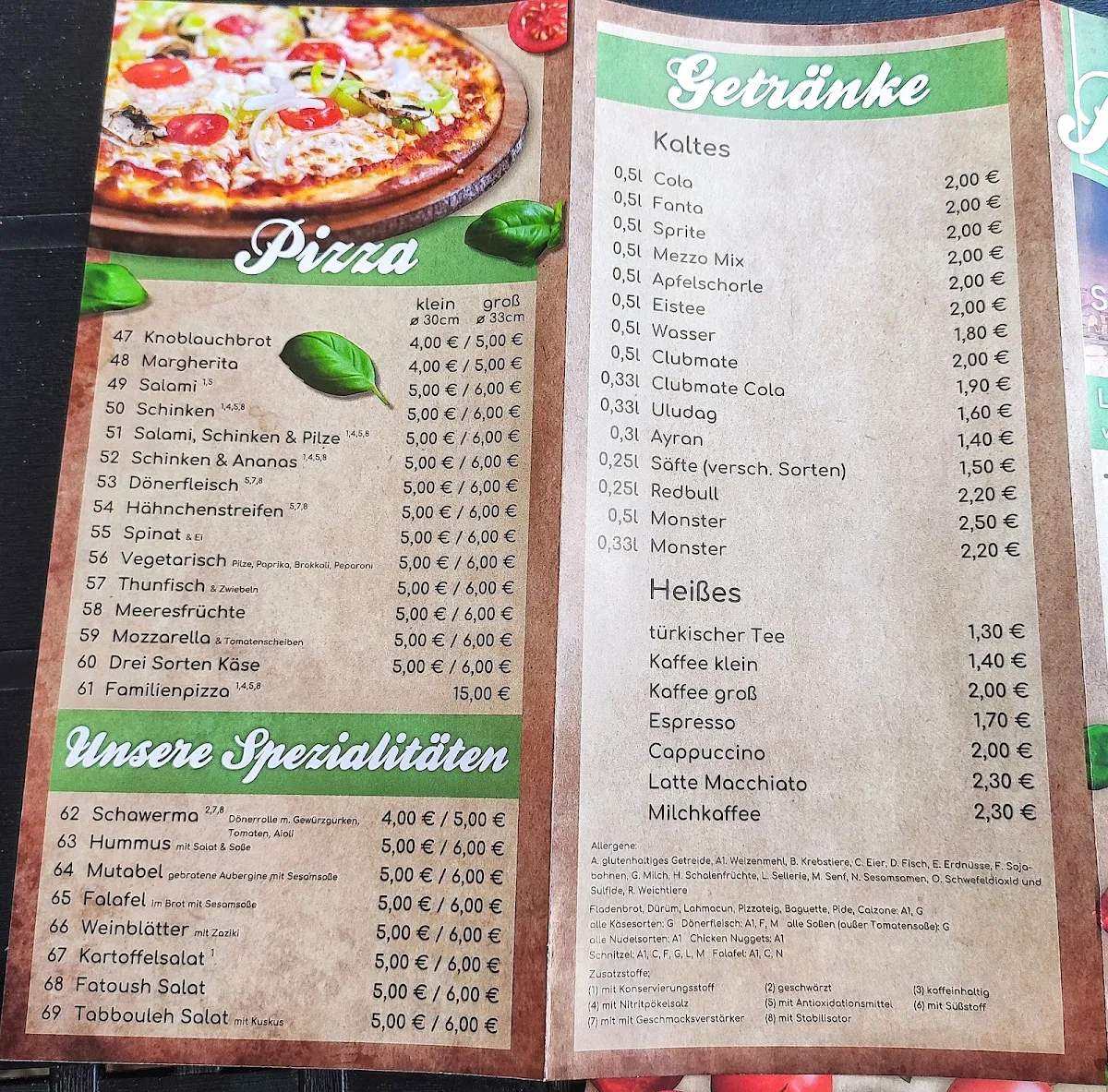 Speisekarte photo 2